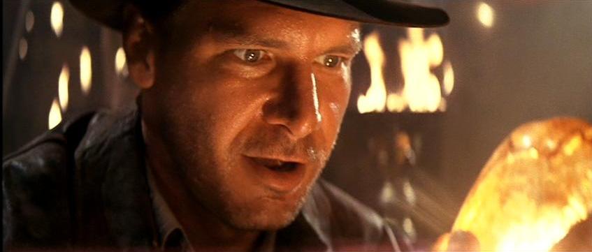 Indiana Jones discovers treasure